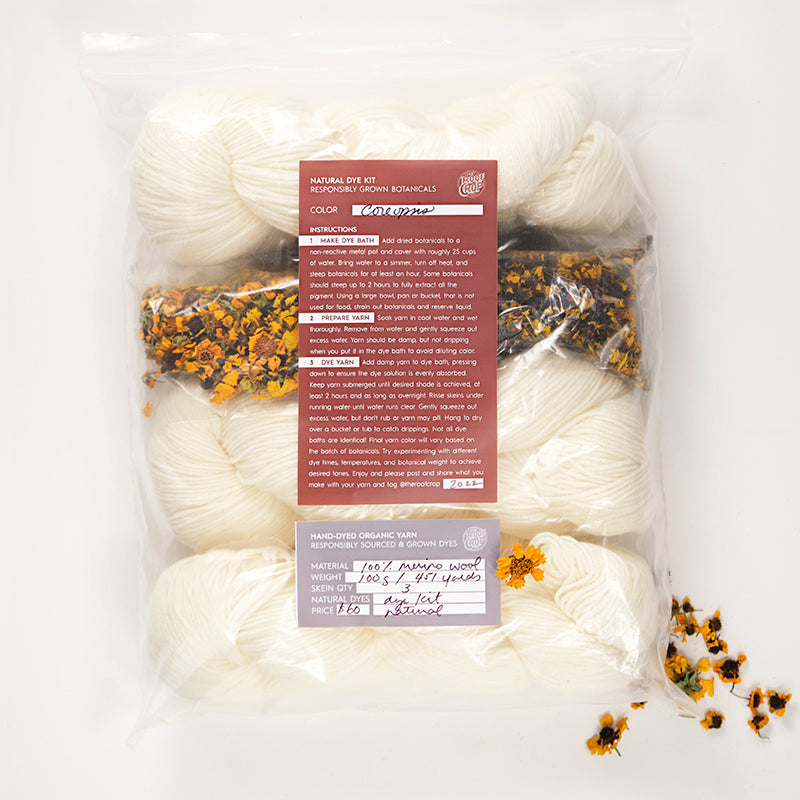 Coreopsis Yarn Kit – The Roof Crop